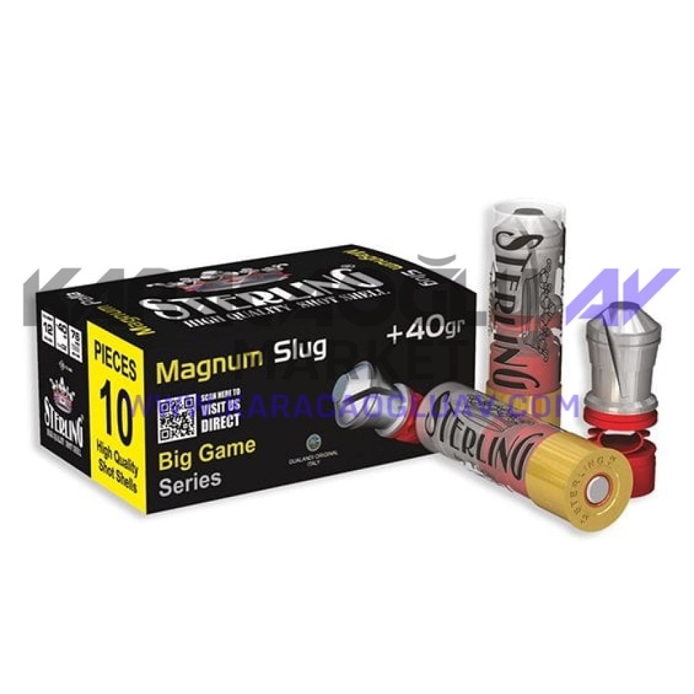 STERLİNG 12 CAL 40 GR MAGNUM TEK KURŞUN 