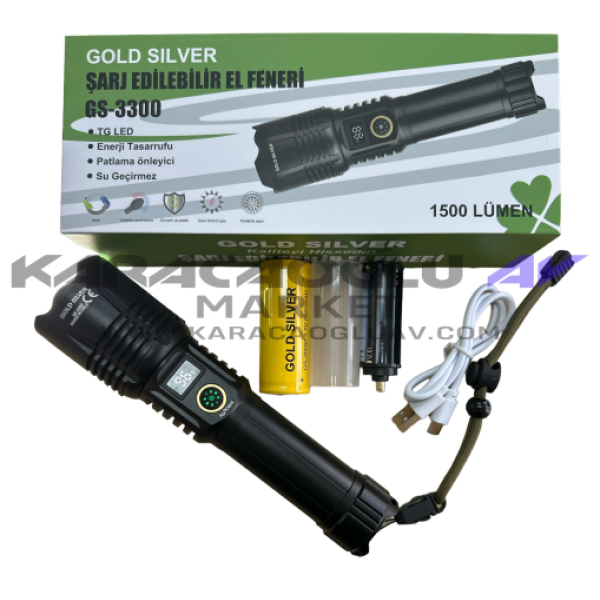 GOLD SİLVER GS-3300 EL FENERİ