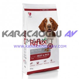 REFLEX BİFTEKLİ YÜKSEK ENERJİLİ YETİŞKİN KÖPEK MAMASI 15 KG